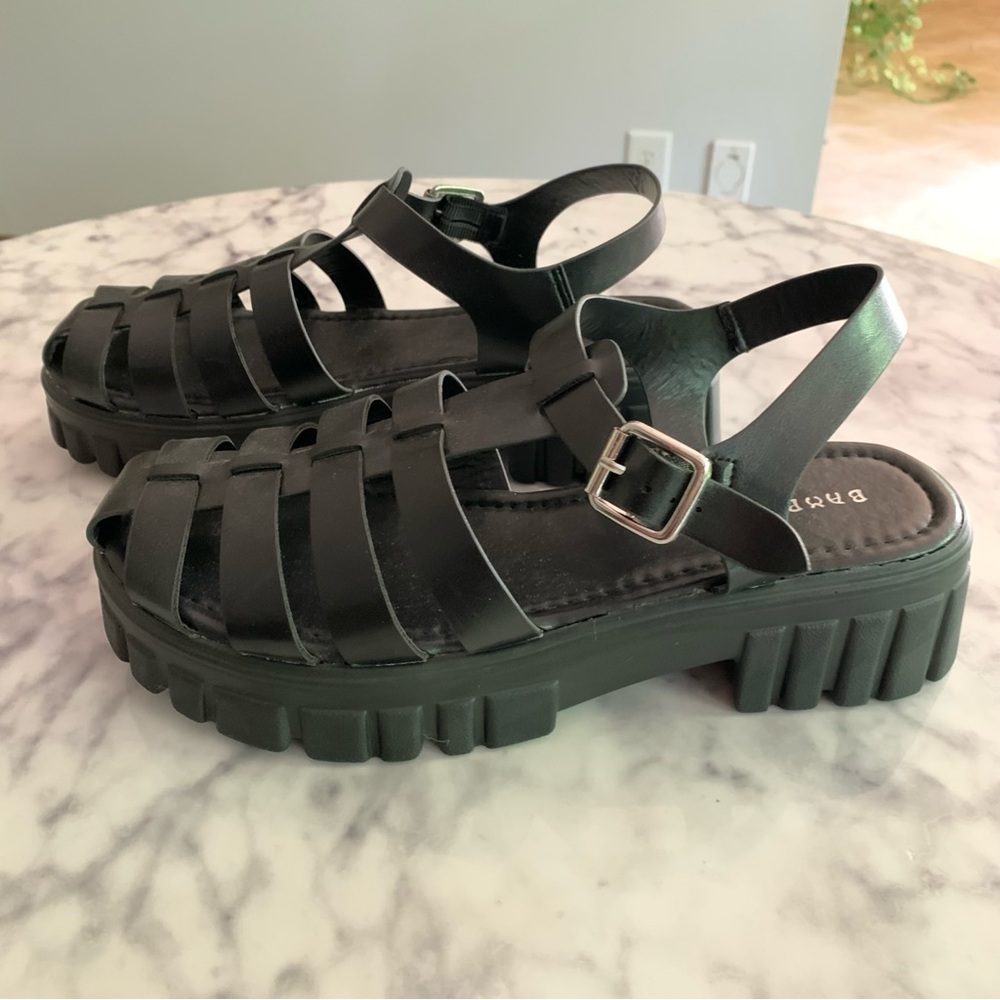 New Foxblood Witchy Black Sandals